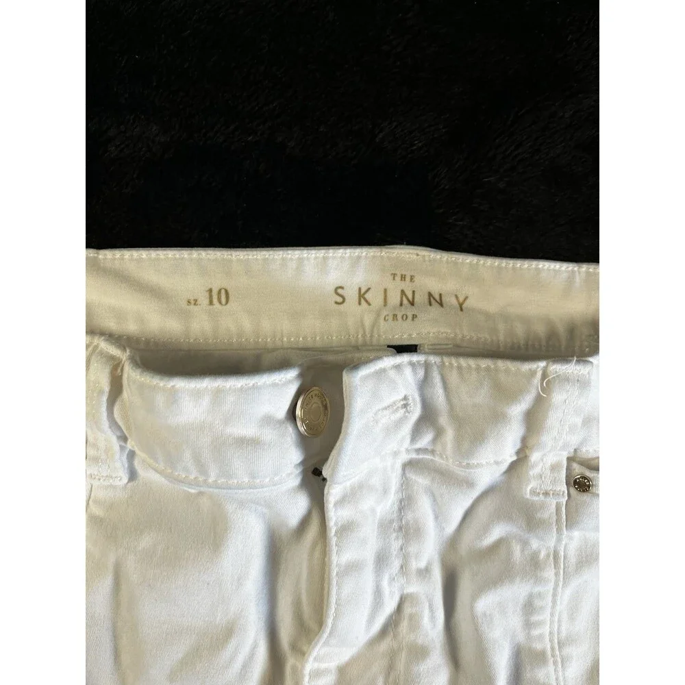 White House Black Market Skinny Jeans White Size 10
